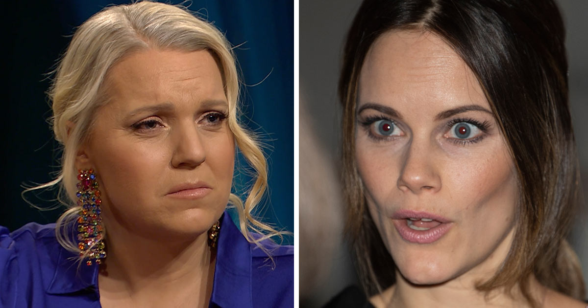 Carina Bergfeldt och prinsessan Sofia