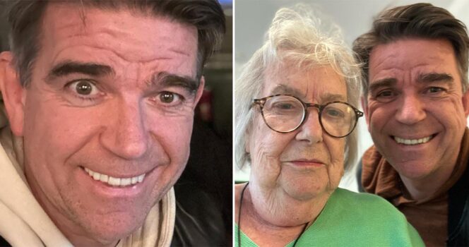 Patrik Ekwall och hans mamma.