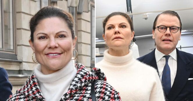 Kronprinsessan Victoria och prins Daniel på besök hos SOS Alarm. Foto: Jonas Ekströmer/TT