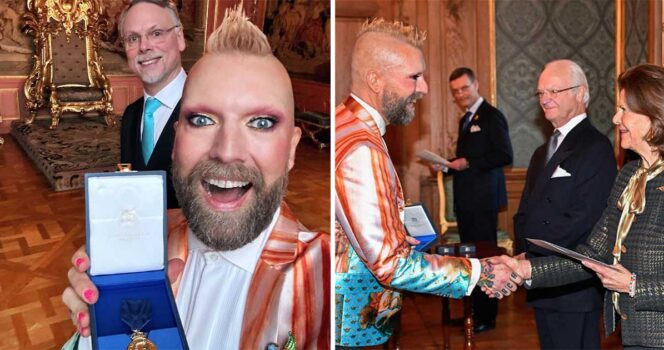 Rickard Söderberg, medalj av kungen.