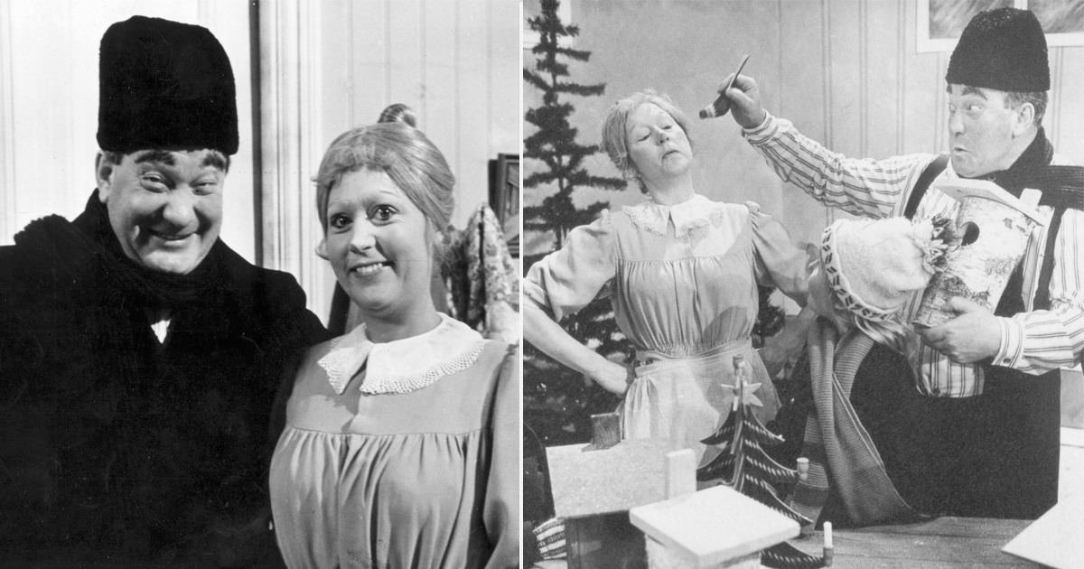 Birgitta Andersson och Carl-Gustaf Lindstedt i "Teskedsgumman"