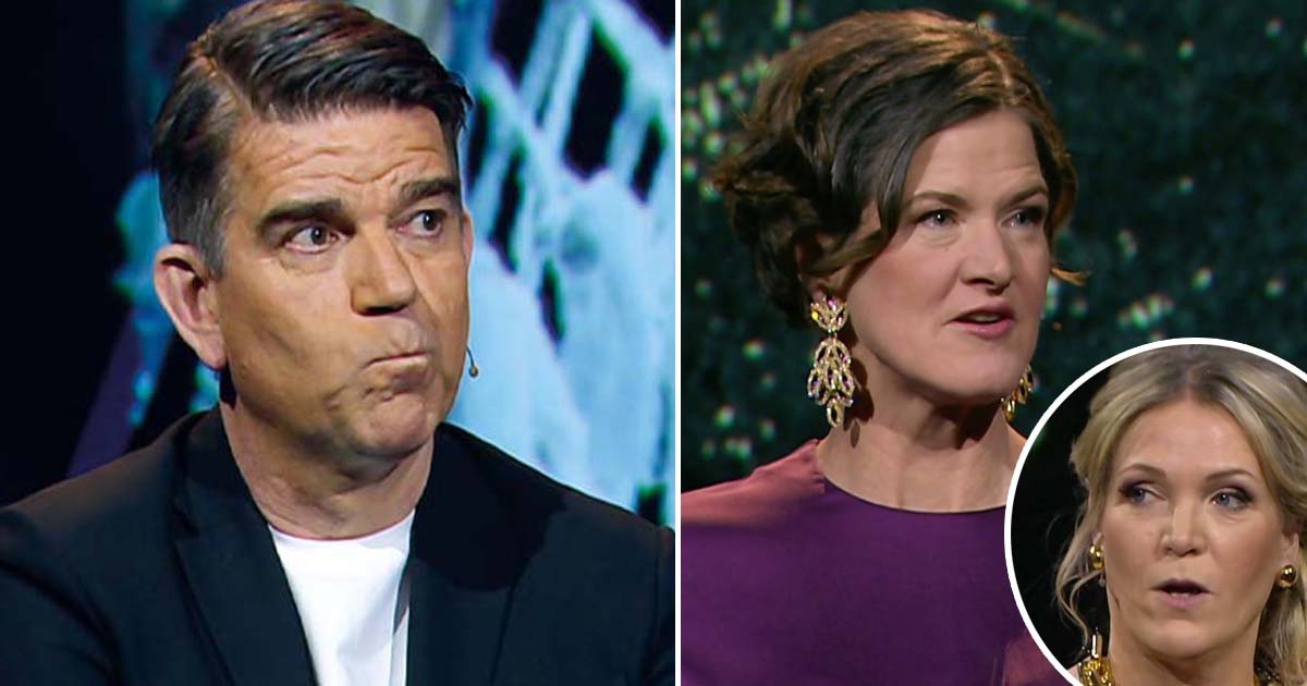 Muren: Patrick Ekwall, Anna Kinberg Batra och Kattis Ahlström. Foto: SVT