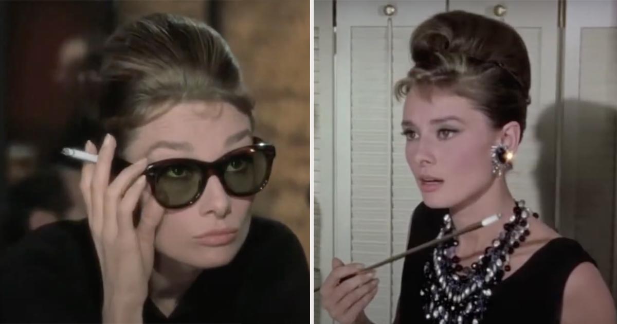 Audrey Hepburn i filmen "Breakfast at Tiffany's".