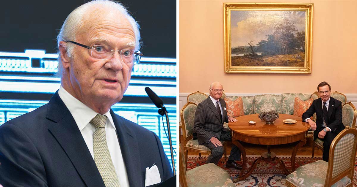 Kung Carl XVI Gustaf och statsminister Ulf Kristersson möttes.