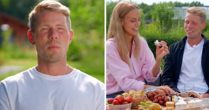 Bonde-Isak gick på dejt med Ebba i "Bonde söker fru".