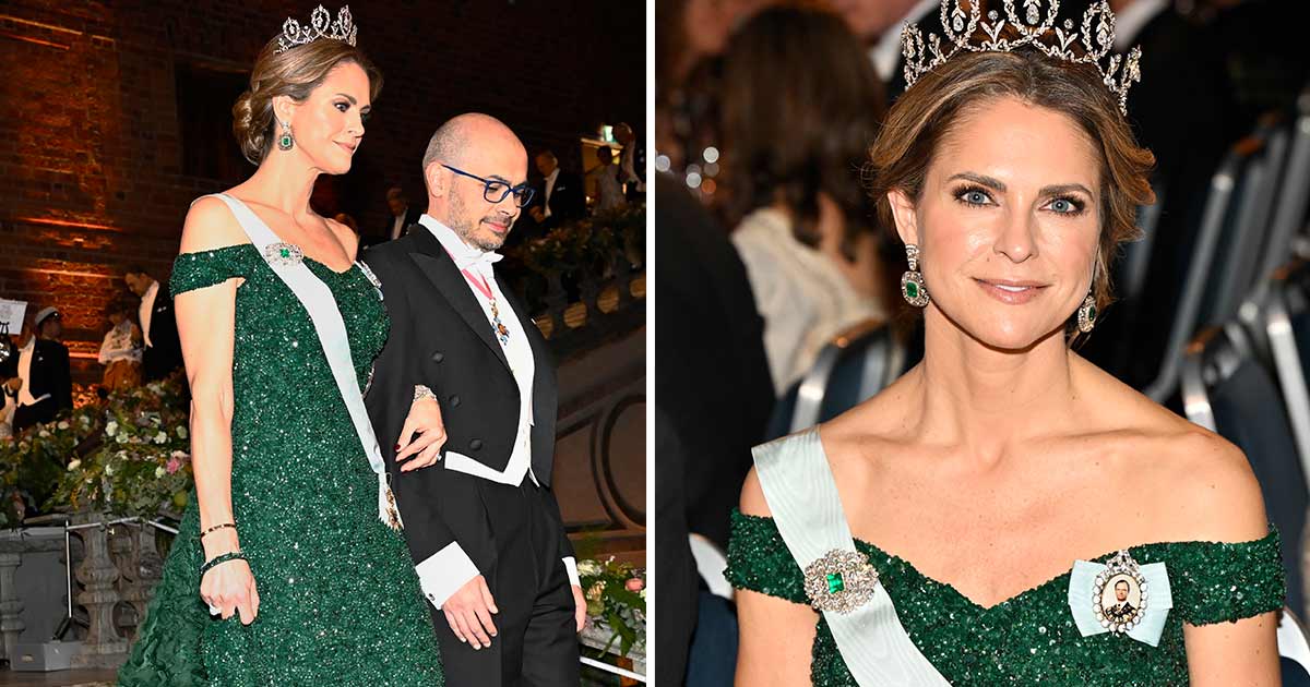Prinsessan Madeleine under Nobelbanketten.