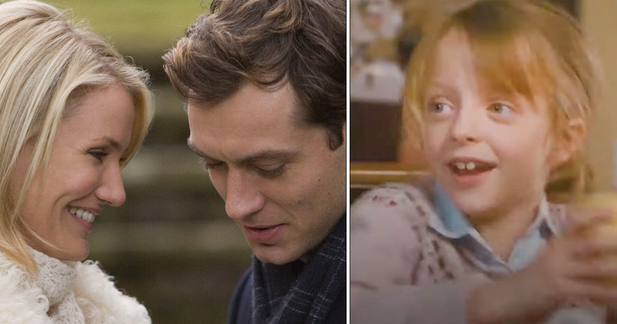 Cameron Diaz, Jude Law och Miffy Englefield från "The Holiday".