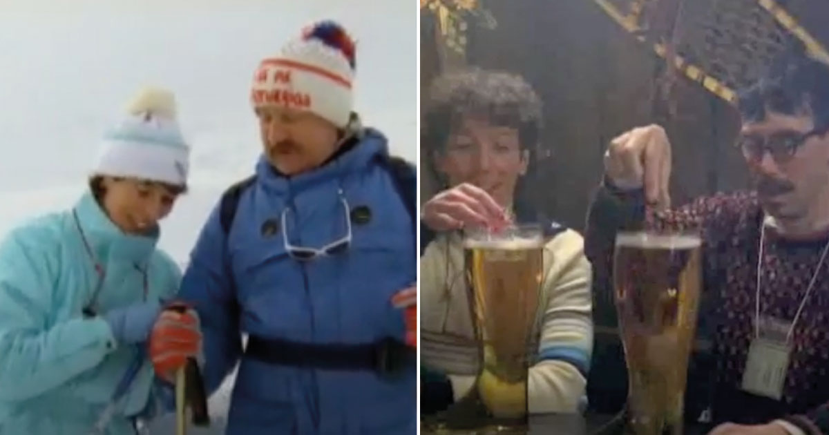 Skådespelaren Eva Millberg gjorde rollen som "Kärran" i "Sällskapsresan II – Snowroller". Foto: Youtube