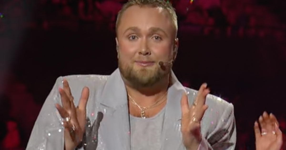 Edvin Törnblom i Melodifestivalen.