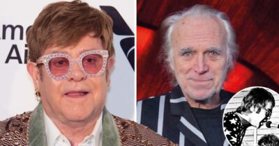 Elton John och Claes "Clabbe" af Geijerstam möttes i "Opopoppa" 1970 och 1971. Foto: Shutterstock & Bo Lindström, Werecki pr & Privat