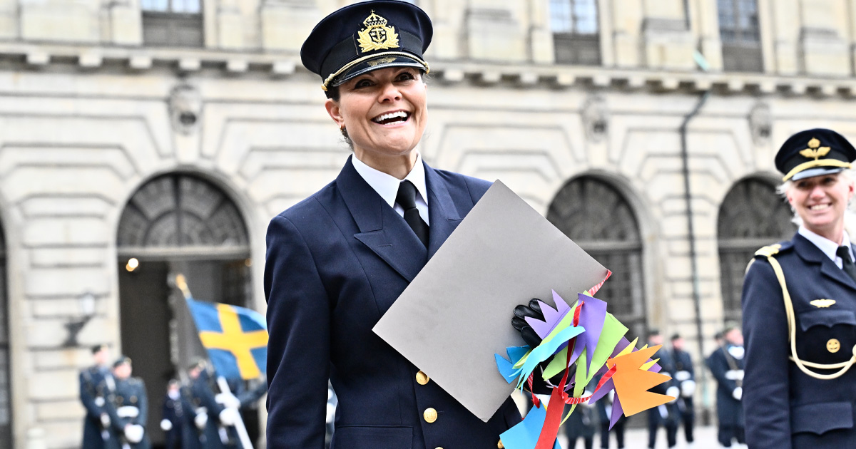 20250312 Kronprinsessan Victoria firar sin namnsdag på Borggården. Foto: Jonas Ekströmer / TT / Kod 10030