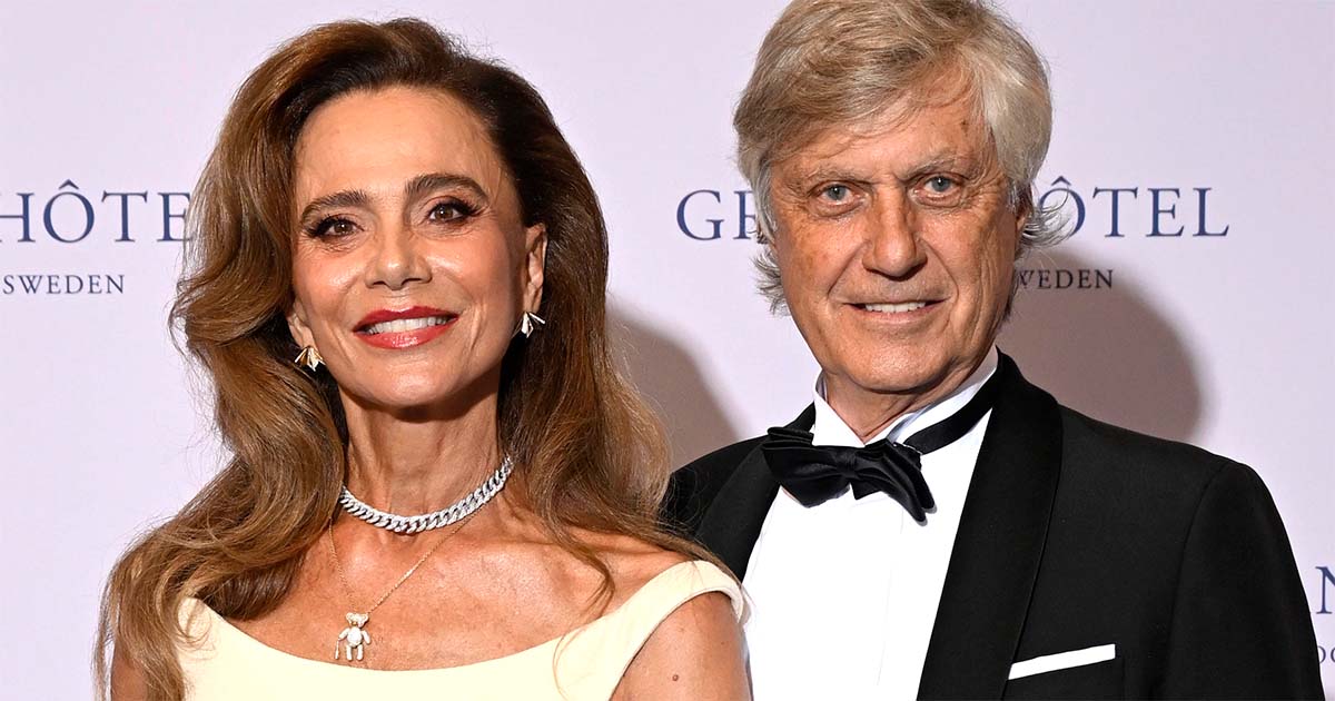 Lena Olin och Lasse Hallström. Foto: Fredrik Sandberg/TT