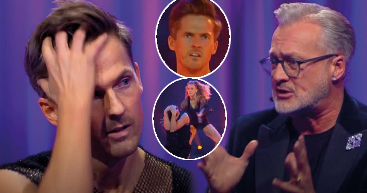 David Lindgren, Tove Villför och Tony Irving i Let's dance 2025. Foto: TV4