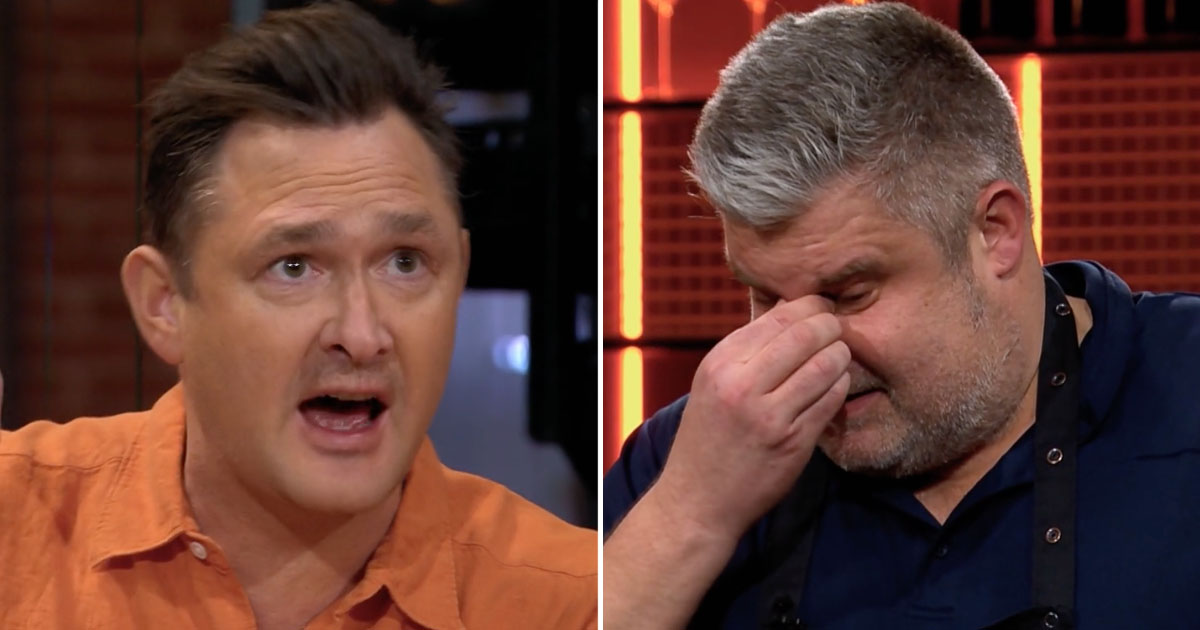 Tom Sjöstedt och Marcus Noterius i "Sveriges mästerkock". Foto: TV4