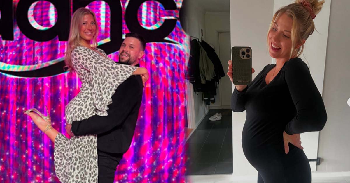 Sigrid Bernson och Robin Bengtsson i Let's dance. Foto: Instagram @sigridbernson