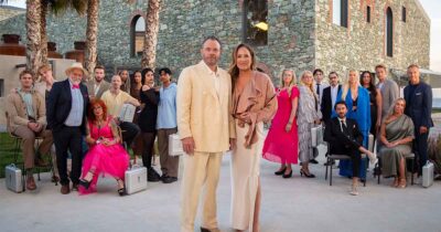 TV4:s nya satsning "Fortune Hotel" med programledarna David Hellenius och Renée Nyberg. Foto: Petrus Andersson/TV4