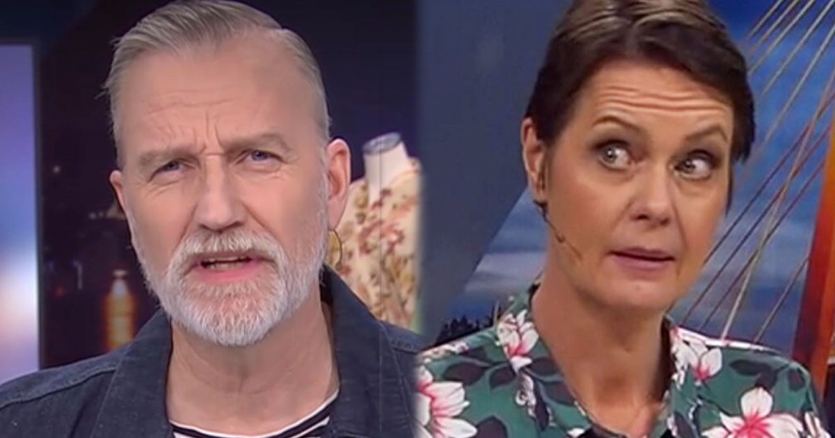Beppe Starbrink och Inger Ljung Olsson i "Go'kväll". Foto: SVT