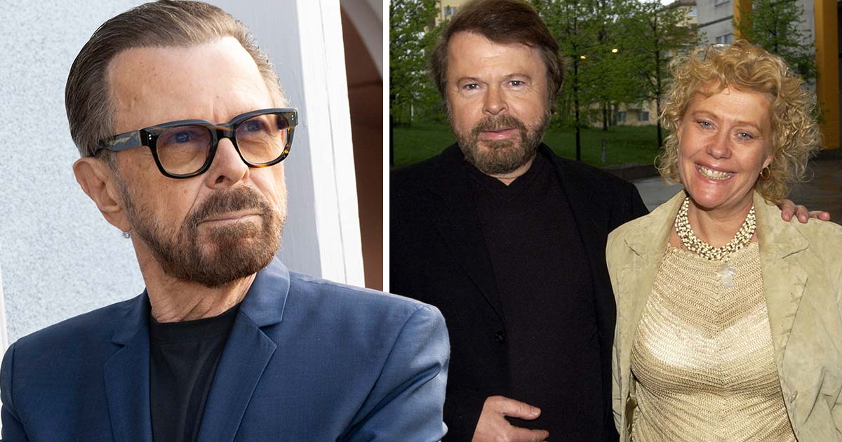 Björn Ulvaeus med exfrun Lena.