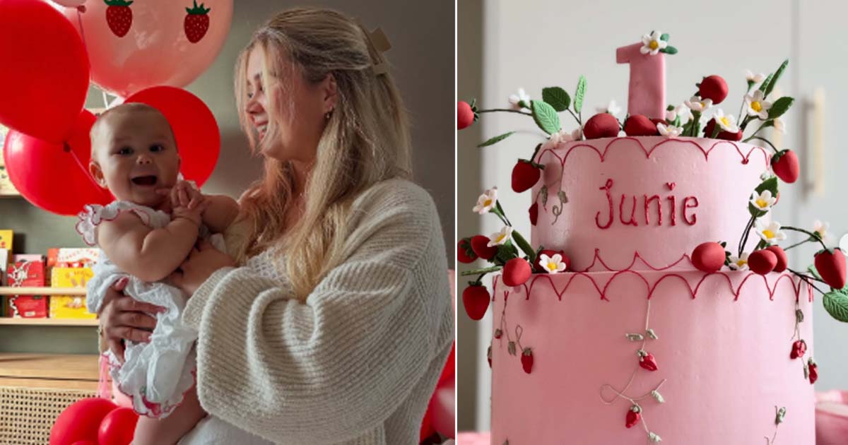 Lisa Ajax dotter Junie fyller ett år. Foto: Instagram @lisaajax
