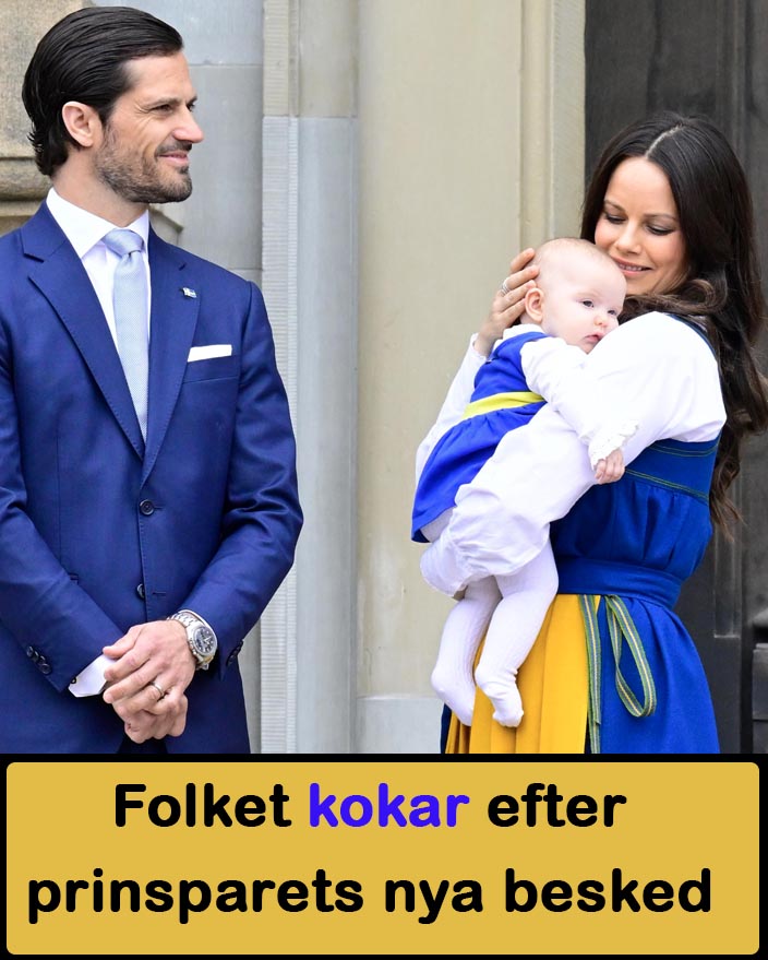 Prins Carl Philip och prinsessan Sofia med deras dotter prinsessan Ines