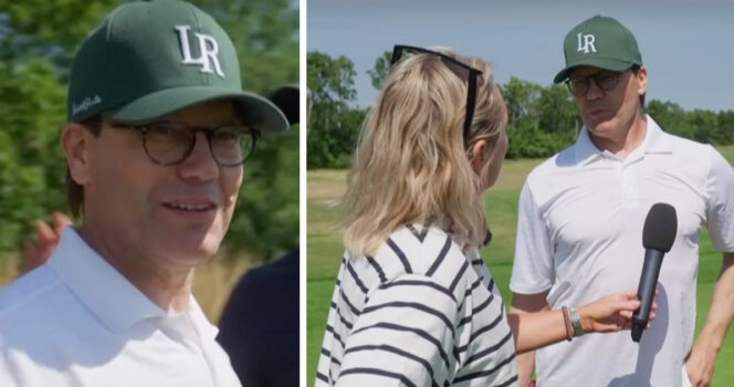 Prins Daniel på traditionsenliga Victoriagolfen