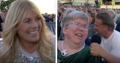 Linda Hammar dök upp i Allsång på Skansen