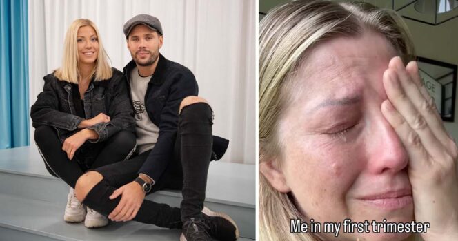 Sigrid Bernson och Robin Bengtsson väntar barn. Foto: Jessica Gow/TT & Instagram