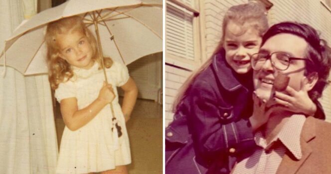 Brooke Shields med sin pappa.