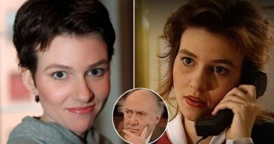 Tess Paulsen som Rebecca Dahlén i "Rederiet". Foto: Mark Earthy/TT & SVT