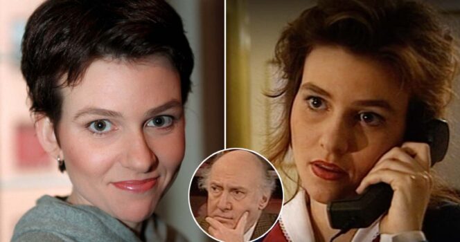 Tess Paulsen som Rebecca Dahlén i "Rederiet". Foto: Mark Earthy/TT & SVT