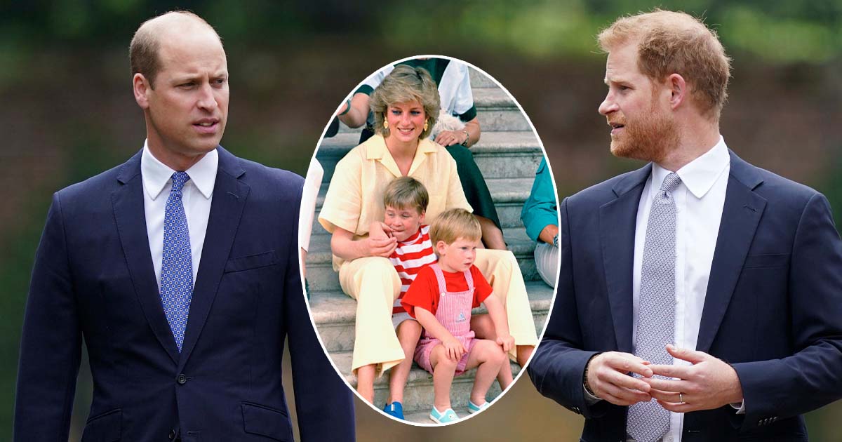 Prins William och Harry, i mitten med sin mamma prinsessan Diana 1987. Foto: John Redman/AP/TT & Yui Muk/AP/TT
