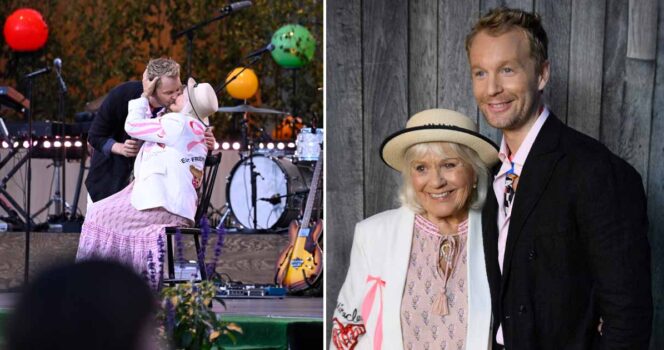 Christina Schollin och Björn Gustafsson i Allsång på Skansen 2025. Foto: Jessica Gow/TT
