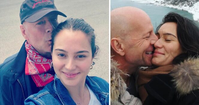 Emma Hemming och Bruce Willis.