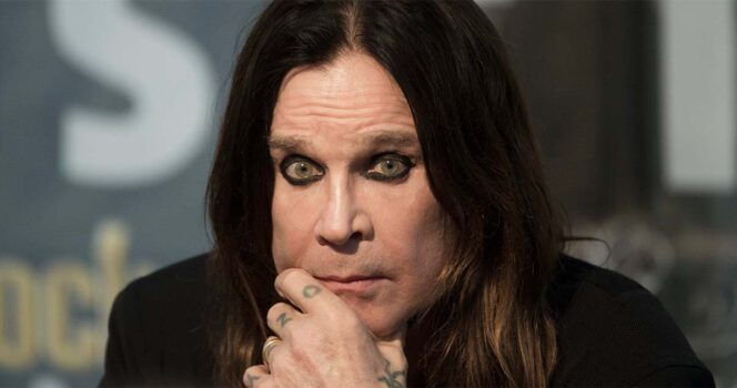 NORJE 2014-06-06 Ozzy Osbourne och Black Sabbath möter pressen på Sweden Rock i Norje Foto: Fredrik Sandberg / TT