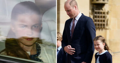 Prinsessan Charlotte och prins William.