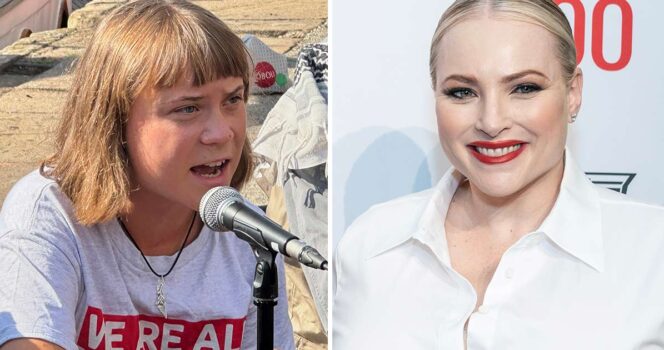 Greta Thunberg och Meghan Mccain.