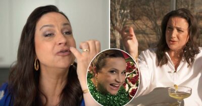Petra Mede i "Halv åtta hos mig". Foto: TV4