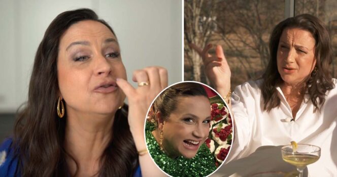 Petra Mede i "Halv åtta hos mig". Foto: TV4