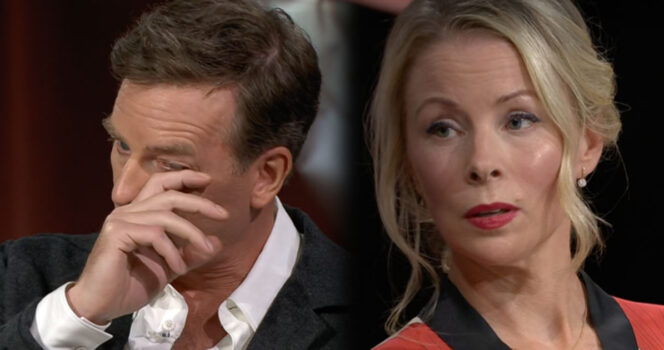 Christopher Wollter och Julia Dufvenius. Foto: SVT