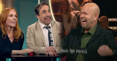 Rachel Mohlin, Per Andersson och Lasse Kronér i "Doobidoo". Foto: SVT
