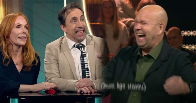 Rachel Mohlin, Per Andersson och Lasse Kronér i "Doobidoo". Foto: SVT