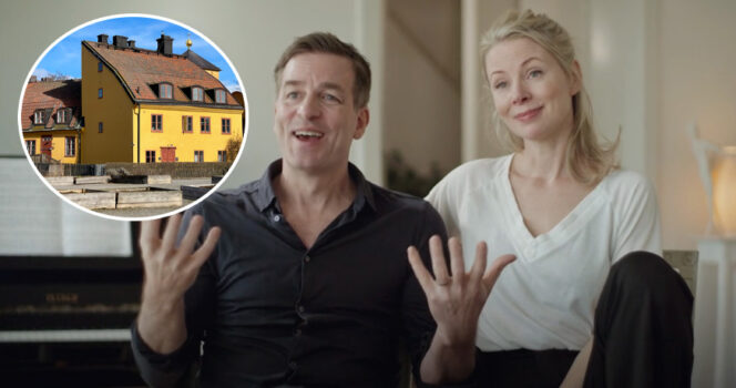 Christopher Wollter och Julia Dufvenius. Foto: SVT