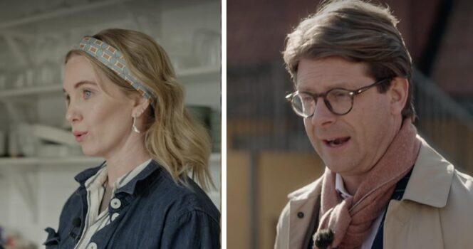 Erika Åberg och Rickard Thunér i Det sitter i väggarna.