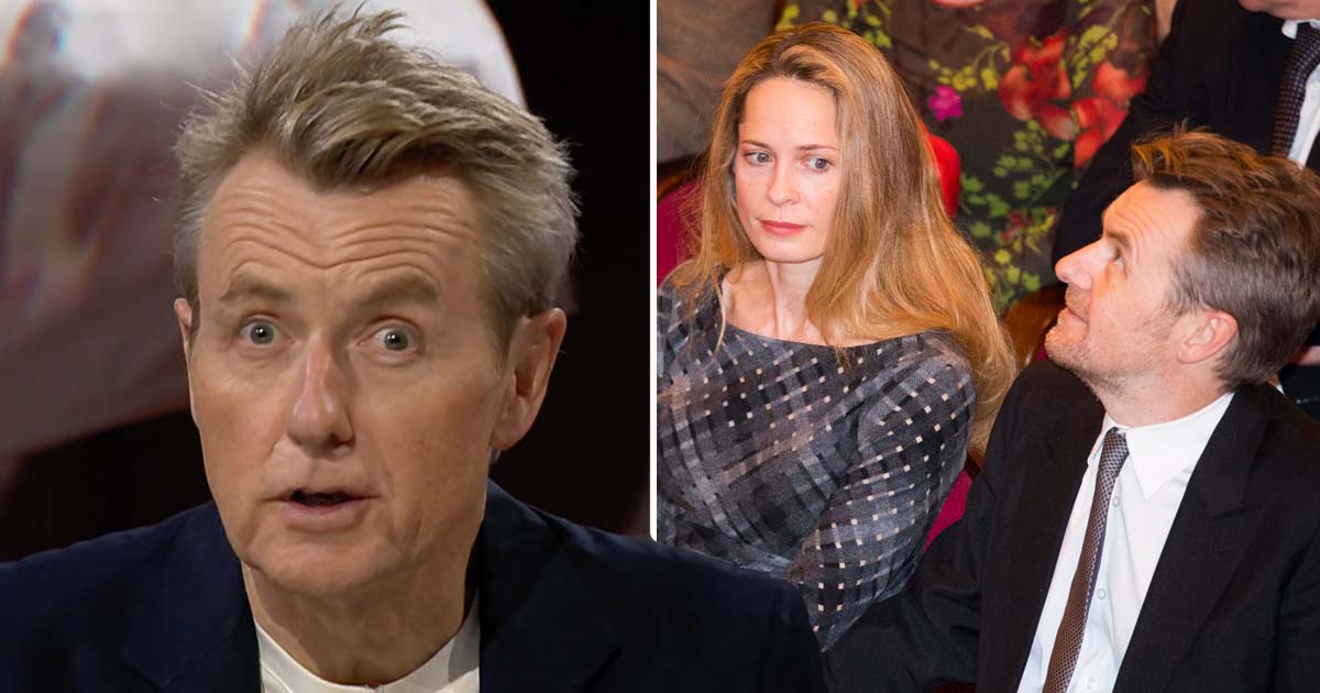 Fredrik Skavlan och Maria Bonnevie. Foto: SVT & NTB/TT