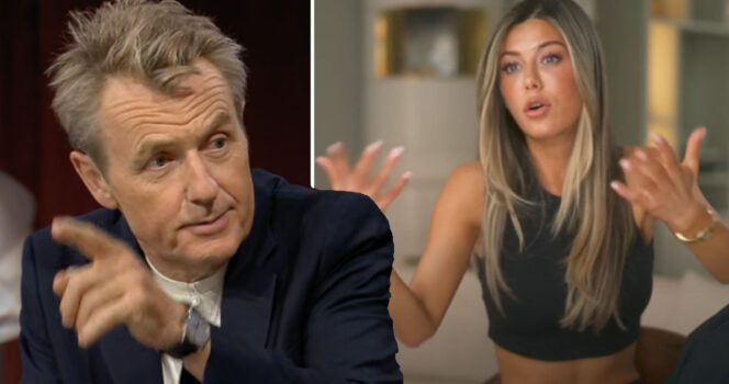 Fredrik Skavlan och Bianca Ingrosso. Foto: SVT & Kanal 5