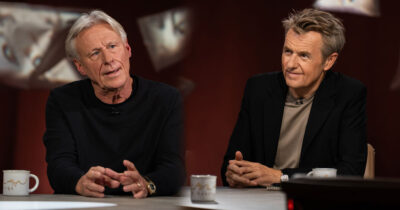 Björn Borg och Fredrik Skavlan. Foto: SVT