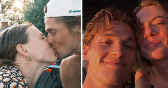 Filip Lamprecht och Linn Hegdal