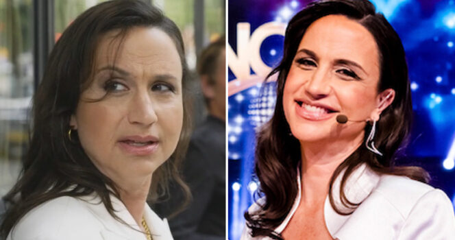 Petra Mede är berättarröst i "Halv åtta hos mig"