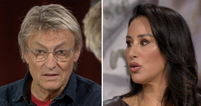 Katrin Zytomierska och Lars Lerin i "Skavlan & Sverige"