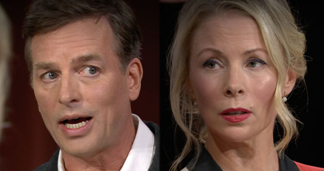 Christopher Wollter och Julia Dufvenius. Foto: SVT